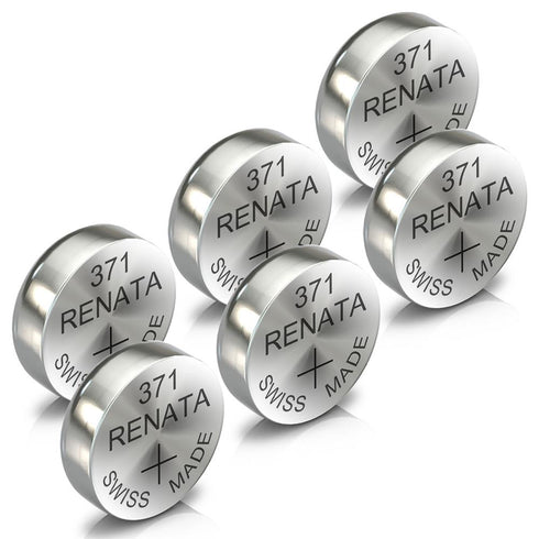 Renata 371 Watch Battery Swiss Made Silver 1.55V SR920SW in All Pack - TradeNRG UK
